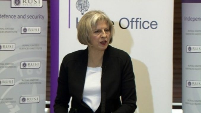 Home Secretary Theresa May